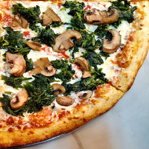 Mashroom Spinach Pie pizza