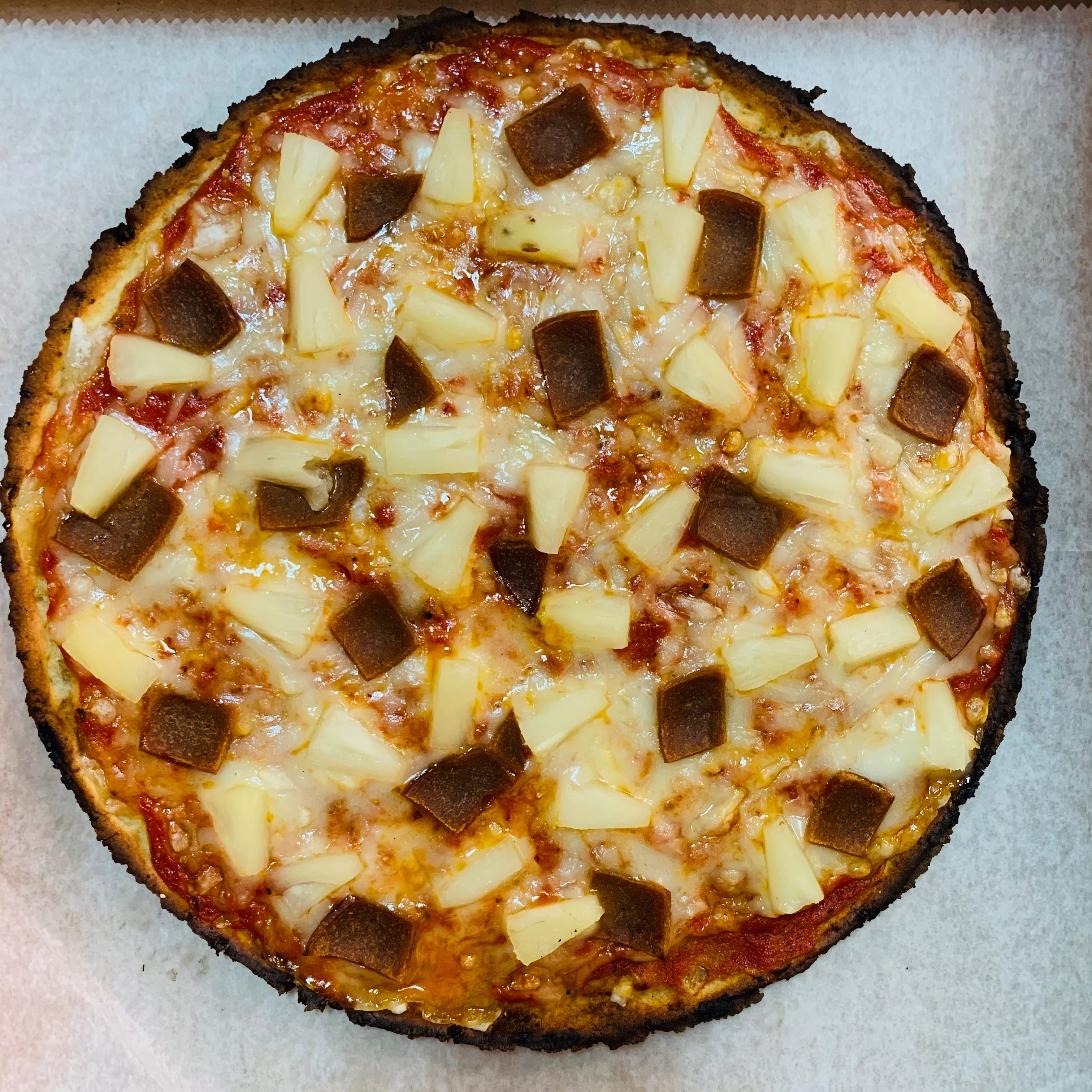 ZERO Gluten Panopoulos Vegan Hawaiian Pizza  10" Pie